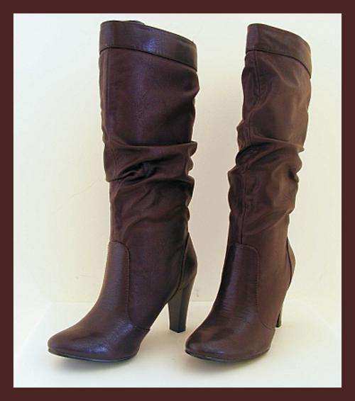 *R1* - SIZE: 5 - BROWN SLOUCH BOOTS FROM ZOOM