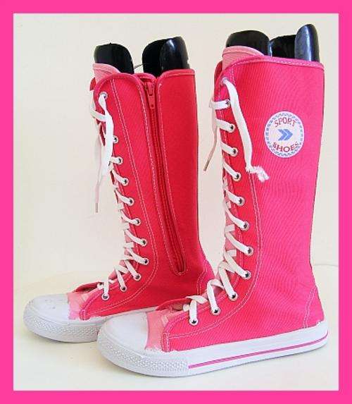 SIZE: 5 - PINK BOXING STYLE SNEAKERS