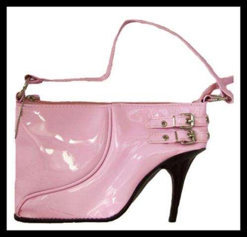 UNUSUAL STILLETTO SHOE PINK HANDBAG FROM CULT