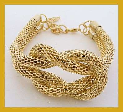 GOLD METAL FASHION KNOTTED BRACELET
