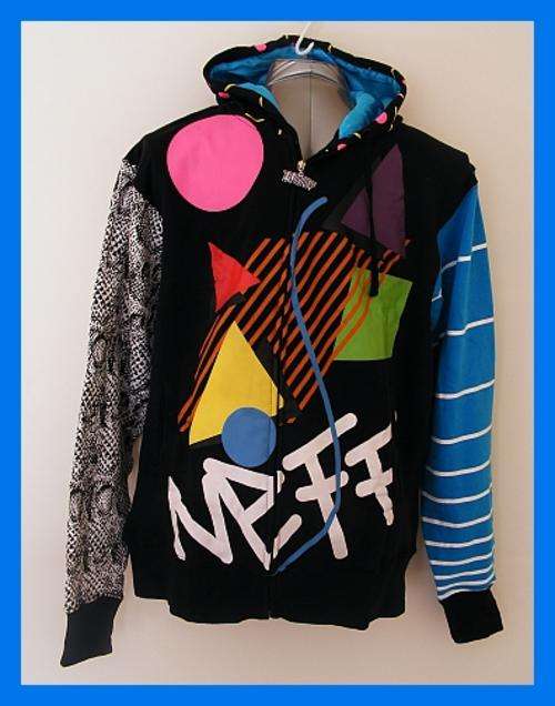 SIZE: LARGE - FUNKY BLACK MENS HOODIE FROM NEFF