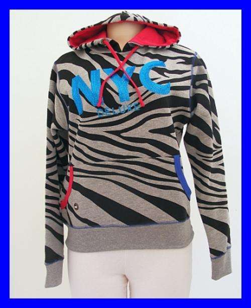 SIZE: 12 - GREY & BLACK NYC HOODIE