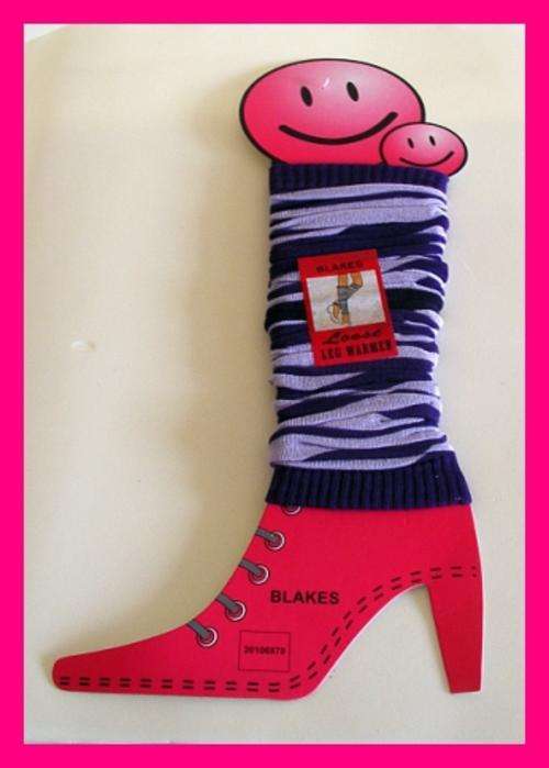 BLAKES STRIPED LEG WARMERS