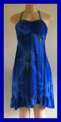 SIZE: FREE SIZE - BLUE TIE DYE SUNDRESS