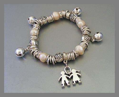 TIBETAN SILVER CHARM BRACELET