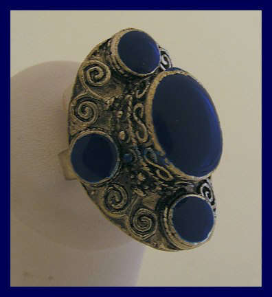 *R1* LARGE TIBETAN SILVER FASHION RING