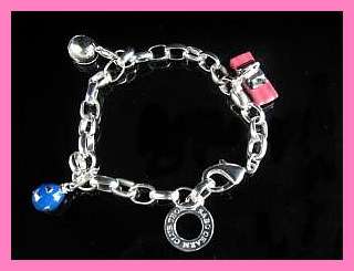 THOMAS SABO STLYE BRACELET - CAR, HELMET, HEART BALL
