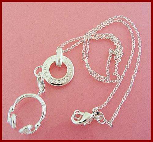 THOMAS SABO STYLE CHARM NECKLACE - SILVER EARPHONES
