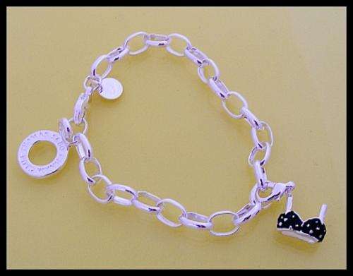 *R1* - "Thomas Sabo" STYLE CHARM BRACELET - BLACK BRA