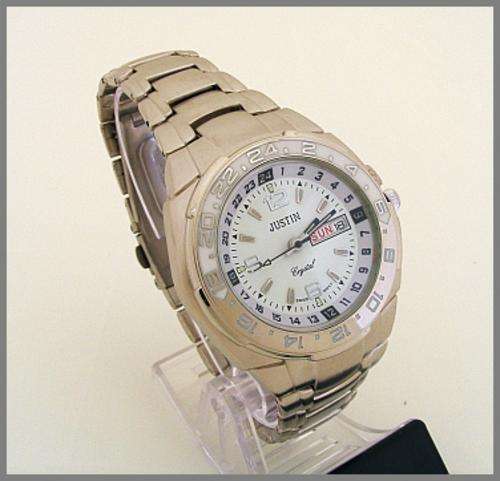 SILVER & WHITE JUSTIN WATCH