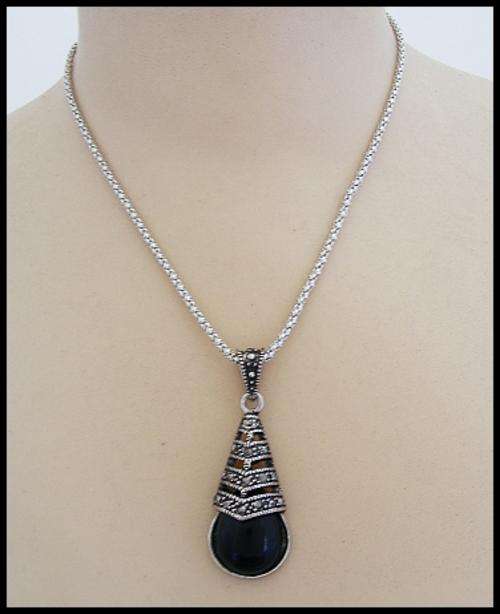 TIBETAN SILVER PENDANT & CHAIN