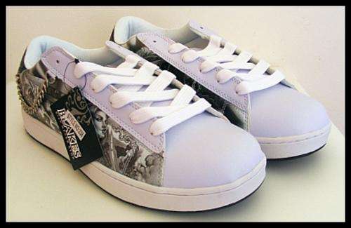 SIZE: 10 - WHITE DETAILED BLAKE SNEAKERS