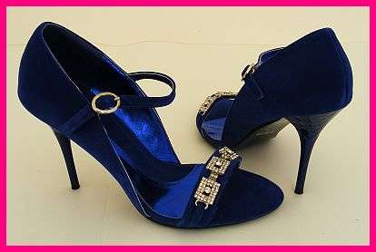 SIZE: 6 - BLUE DIAMANTE SANDAL FROM PLUM