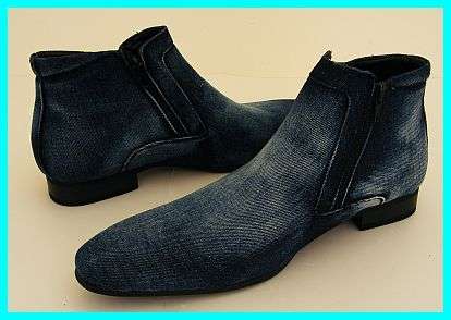 SIZE: 9 - BLUE DENIM ANKLE BOOTS FROM MAZERATA