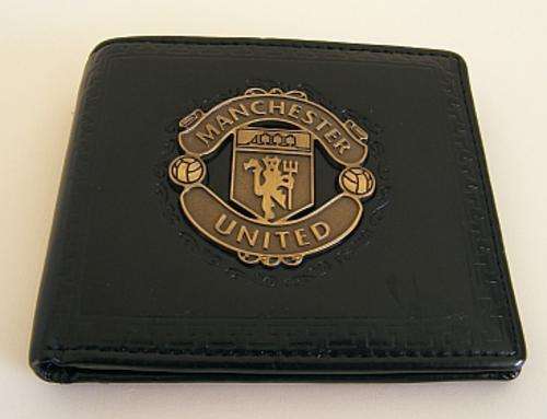 BLACK LEATHER MANCHESTER UNITED WALLET