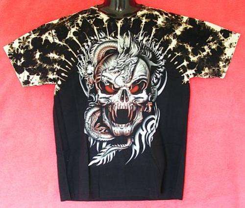 SIZE X-LARGE - GOTHIC ROCK STUDDED T-SHIRT