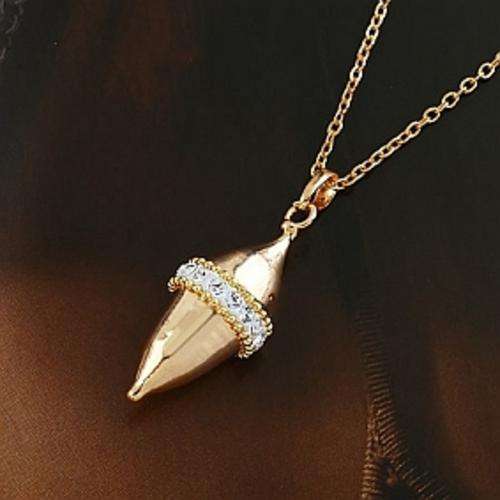 EXQUISITE 18kgp - CZ PENDANT & CHAIN