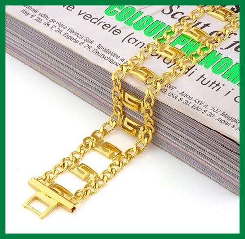 BEAUTIFUL DAINTY 24K Gold EP DESIGNER BRACELET