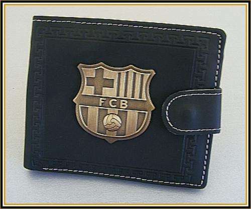 BLACK LEATHER FCB WALLET