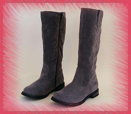 *R1* - SIZE: 5 - GREY SUEDE TOUCH BOOTS