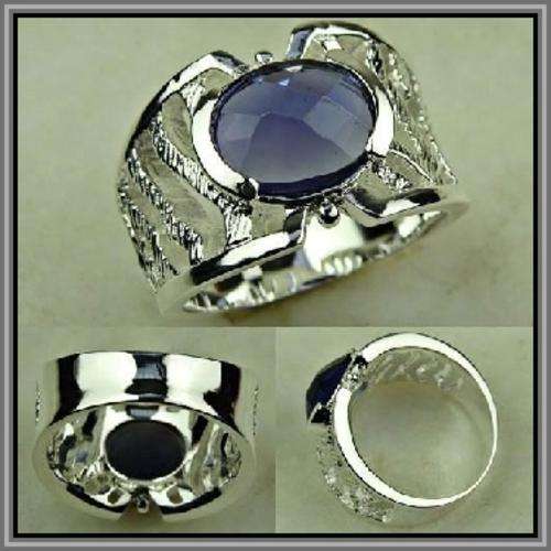 925 STERLING SILVER AMETHYST RING - SIZE: 8
