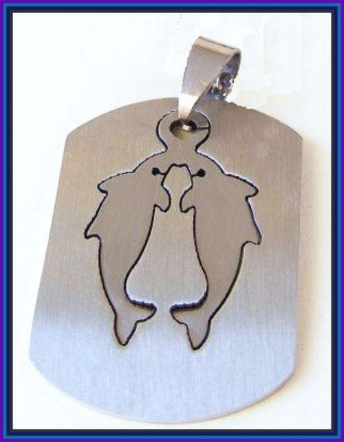 STAINLESS STEEL HOROSCOPE PENDANT - PISCES