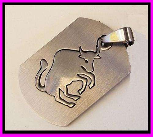 *Free Shipping* - STAINLESS STEEL HOROSCOPE PENDANT - TAURUS