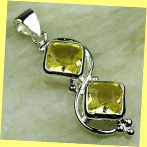 POPULAR CITRINE SILVER PENDANT