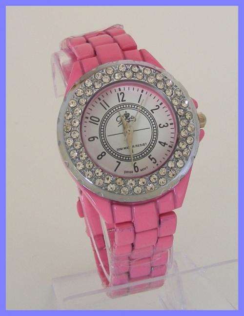 PINK DIAMANTE INITIAL WATCH