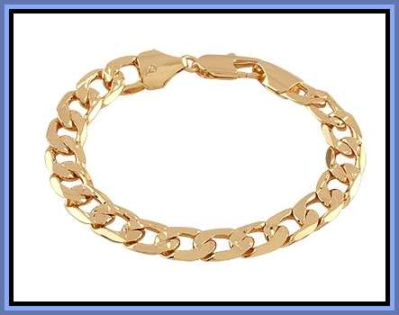 *R1* - STYLISH MENS GEP CHAIN BRACELET - 6mm wide X 22cm Long