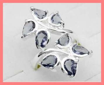 AMETHYST 925 SILVER RING - SIZE: 9.25