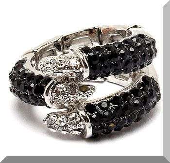 TRIPLE BAND CRYSTAL RING - ADJUSTABLE