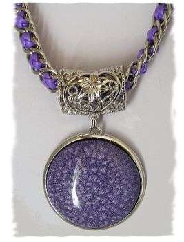 *Free Shipping* - FABULOUS TIBETAN SILVER PURPLE NECKLACE