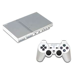 PS2 Playstation 2 Silver S/Line with 100 games