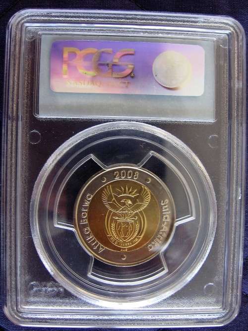 NELSON MANDELA 2008 PCGS GRADED MS 66 - OVERNIGHT SPEED POST SHIPPING