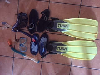 Diving equipment assorted bundle
