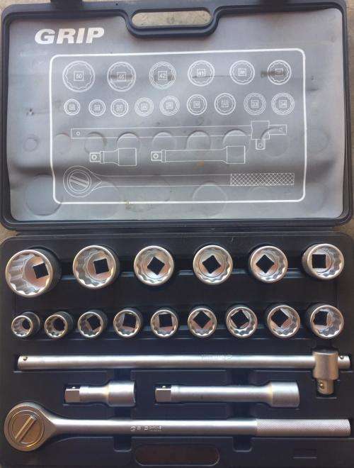 Grip 19 Piece socket set 22mm to 50mm