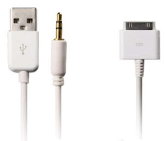 ** USB + 3.5 AUDIO / DATA / CHARGER CABLE FOR iPHONE AND iPOD TOUCH **