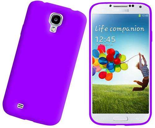 ** SAMSUNG GALAXY S4 SILICONE CASE / COVER - PURPLE  **