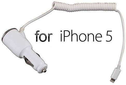 ** Lightning Connector - Car Charger for iPhone 5 / iPad 4 / iPad Mini / iPod Touch  **