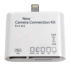 ** 5 in 1 Camera Connection Kit Card Reader Adapter. Ligntning 8 pin for iPhone 5, iPad 4, iPad Mini