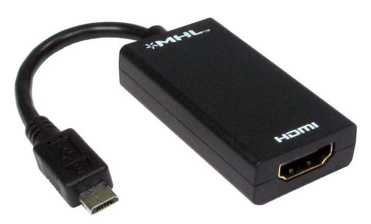 ** MHL HDMI Adapter Cable for all MHL compatible 5 pin Micro USB devices **