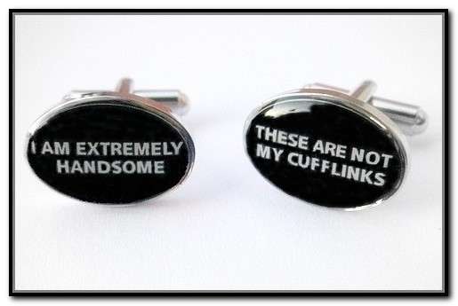 **   I'M HANSOME CUFFLINKS / CUFF LINKS  **
