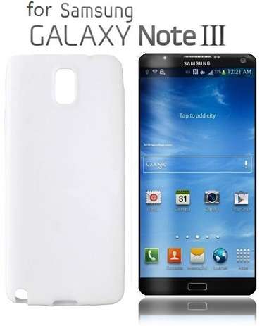 ** SAMSUNG GALAXY NOTE 3 SILICONE CASE / COVER - WHITE **