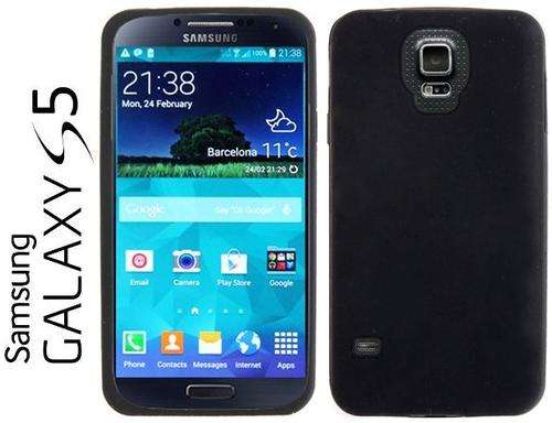 ** SAMSUNG GALAXY S5 SILICONE GEL CASE / COVER - BLACK **