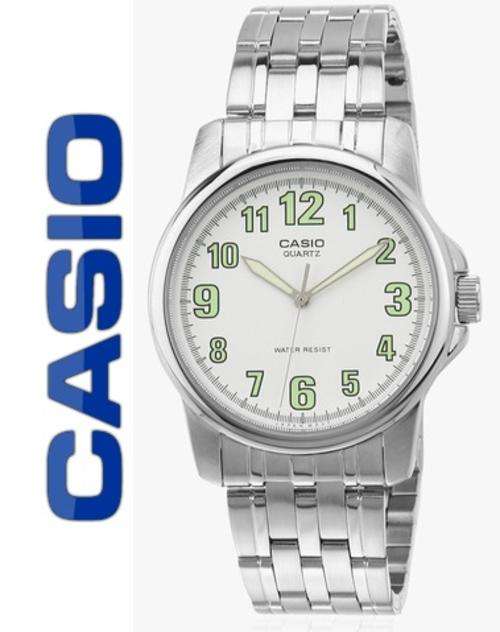 CASIO MENS STAINLESS STEEL LUMINOUS DIAL WATCH **VALUE: R1920.00**
