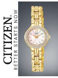 CITIZEN PEARL DIAL LADIES WATCH WITH SWAROVSKI CRYSTALS   **VALUE: R2800.00**