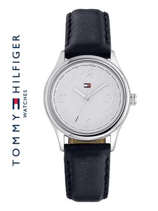 TOMMY HILFIGER WHITE DIAL LEATHER WATCH **VALUE: R2890.00**