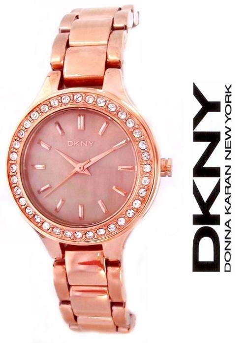 DKNY ROSE GOLD CHAMBERS LADIES WATCH WITH CRYSTAL BEZEL   **VALUE: R4100.00**