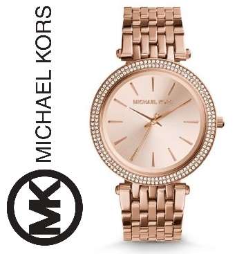 MICHAEL KORS DARCI ROSE GOLD CRYSTAL LADIES WATCH   **VALUE: R5900.00**